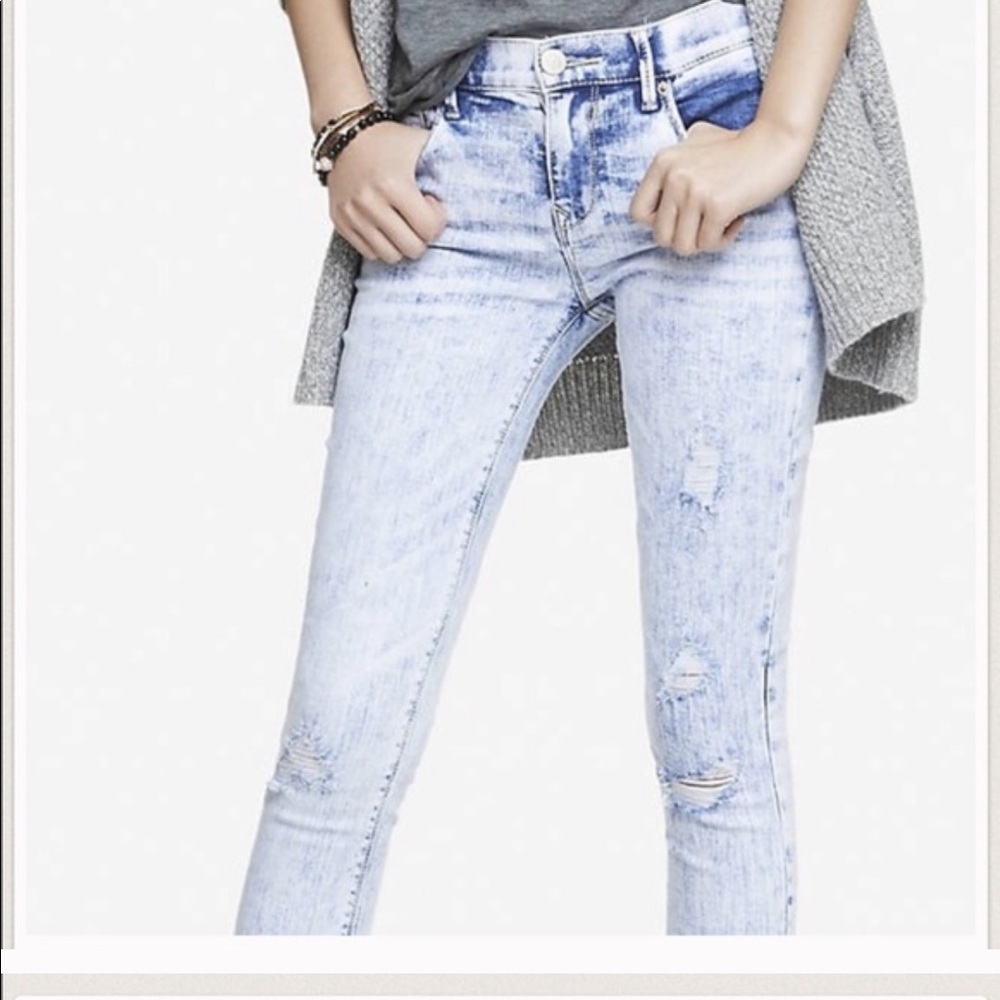 Express legging acid washed jeans